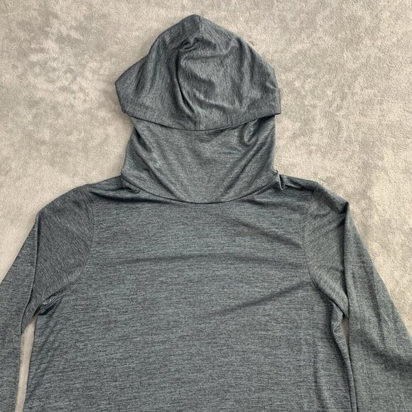 Nike Elite Hoodie Mens XL Gray Dri-Fit Pullover Basketball Top Training 829352 - Picture 4 of 10